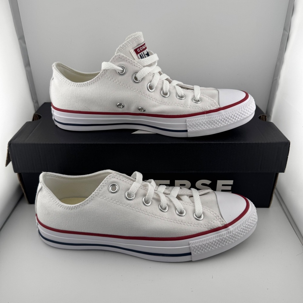 Converse All Star Ox Unisex Mens 6 Womens 8 White Low Top Canvas Sneakers M7652C